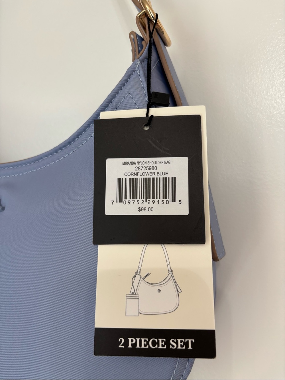 Nanette Lepore Pale violet blue Shoulder Bag with Card Holder - Picture 4 of 16